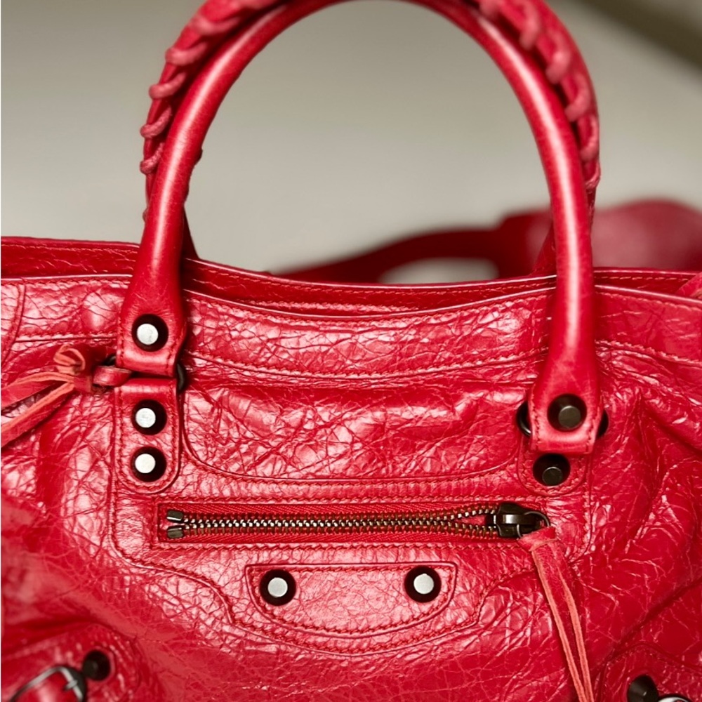Balenciaga Small Red City Bag - Picture 5 of 6